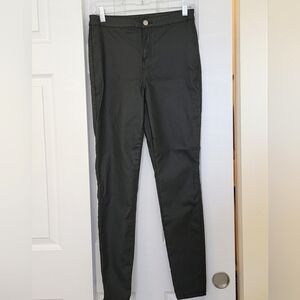 Women's Missguided faux leather skinny pants, size 10